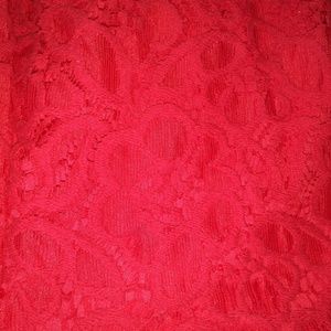 City Studio Dresses - City Studio Red Lace Dress City Studio Dresses - City Studio Red Lace Dress